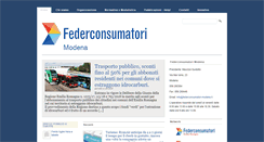 Desktop Screenshot of federconsumatori-modena.it
