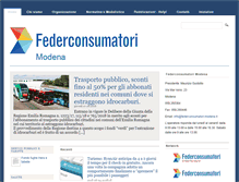 Tablet Screenshot of federconsumatori-modena.it